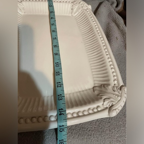 American Atelier Elegant White Serving Tray - Picture 9 of 10